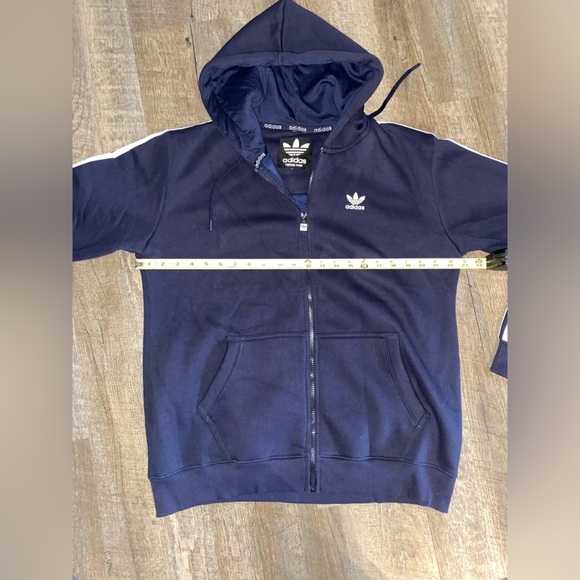 Adidas Forever Sport Navy 3 stripe full zip jacket NWOT (read description) - Picture 8 of 9